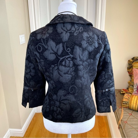 Arden B Blazer Black Damask Satin Bows (8) - Picture 3 of 7
